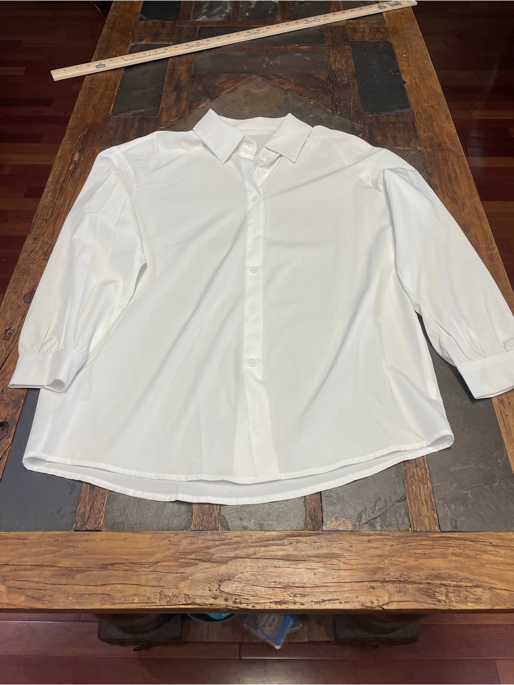 Classic White ladies Button-Up Shirt
